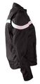 Womens Black And Pink Textile Motorcycle Jacket Size L Lg Large 