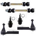 6 Piece Suspension Kit With Front Outer Tie Rod End Ball Joint And Sway Bar Link For Cadillac Escalade Esv 2007 2014 Es800223 
