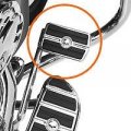 Hongk- Wing Skull Zombie Emblem Chromed Foot Large Brake Pedal Compatible With Touring Softail Deluxe Flstn B01bw4mq8q