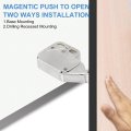 2 Pcs Magnetic Push Latches For Cabinet Door 1 93 1 Inch To Open Latch Hardware Hidden Release Drawer Pull On Closet Touch