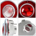 Hecasa Pair Tail Light Backup Assembly Compatible With 1975-1979 Chevy Chevrolet Corvette Rearlight Tail Lamp Reverse Lights