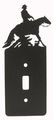 Reining Horse Single Light Switch Plate Cover 