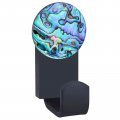 Rockcloud Pack Of 2 Abalone Shell Wall Mounted Coat Hooks With Screws Hanger For Bedroom Living Room Kitchen Home Hanging 