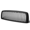 Auto Dynasty Front Grille Grill For 2002 2003 2004 2005 Dodge Ram 1500 2500 3500 Honeycomb Mesh Style Bumper Matte Black 