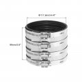 Uxcell Flexible Pipe Coupling 111 9mm Connector With Stainless Steel Hose Clamps Repair Clamp For Plastic And Metal Pipes