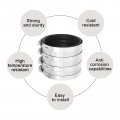 Uxcell Flexible Pipe Coupling 111 9mm Connector With Stainless Steel Hose Clamps Repair Clamp For Plastic And Metal Pipes