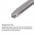 Uxcell M2 X 0 4 Straight Flute Thread Tap And 1 6mm Twist Drill Bit Set Metric Titanium Plated 6542 High Speed Steel Drilling