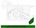 Volkswagen Genuine Oem 561857522a Mirror