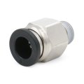 Baomain 20pcs Straight Pneumatic Fittings Male 1 8 Inch Pt Thread 8mm Od Tube Push To Connect Pc8-01