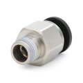Baomain 20pcs Straight Pneumatic Fittings Male 1 8 Inch Pt Thread 8mm Od Tube Push To Connect Pc8-01