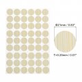 Uxcell 2 Sheets 108pcs Screw Hole Stickers 21mm 0 83inch Pvc Self-adhesive Cover Sticker Dustproof Round Covers Caps For Wooden