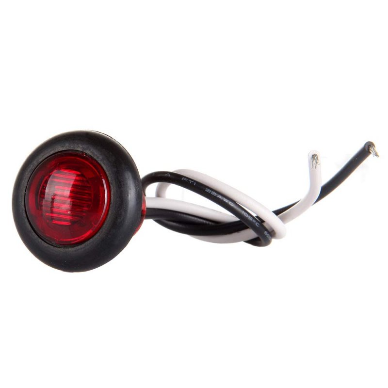 Side Marker Light 4pcs Red 3 4 Round Trailer Lamp Stop Turn Tail Fit For Boats Truck Pickups 12v Waterproof Signal