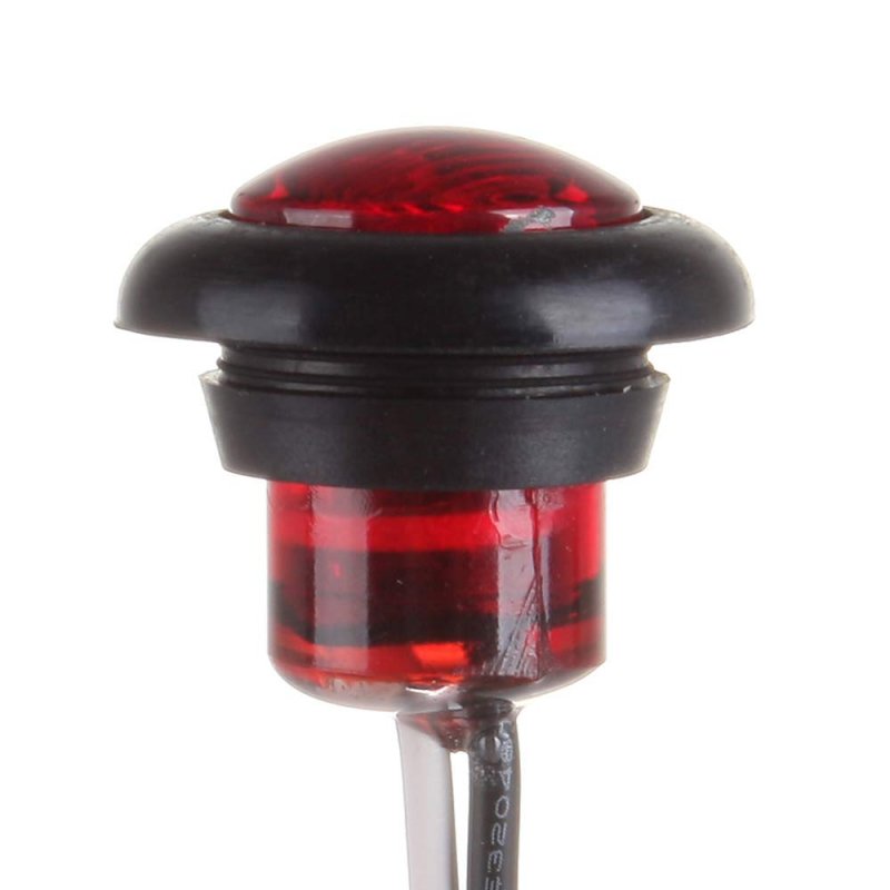 Side Marker Light 4pcs Red 3 4 Round Trailer Lamp Stop Turn Tail Fit For Boats Truck Pickups 12v Waterproof Signal