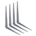 Shelf Brackets 6 X 8 Inch 4pcs Iron Metal Floating Wall Corner Angle Shelving Bracket For Hanging Shelves Wood Boards Pale Gray 
