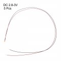 Uxcell 5pcs Prewired 0805 Warm White Surface Mounted Devices Led Light Emitting Diode Dc2 8-3v Micro Soldered Mini