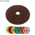 Wet Stone Polishing Pads Set With Rubber Backing Pad 50 100 200 400 800 1500 3000 Grit For Granite Marble Concrete Countertops