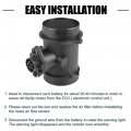Uxcell Car Mass Air Flow Sensor Meter Maf No 0000940548 For Mercedes-benz E320 2l 1994-1996 S320 3