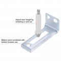 Uxcell 2 Sets Bifold Door Hardware Bottom Pivot With Support Metal Plate Bi-fold Kit For Folding Pocket Accordion Barn