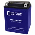Ytx14ah-bs Lithium Replacement Battery For Yamaha 400 350cc 97-14 