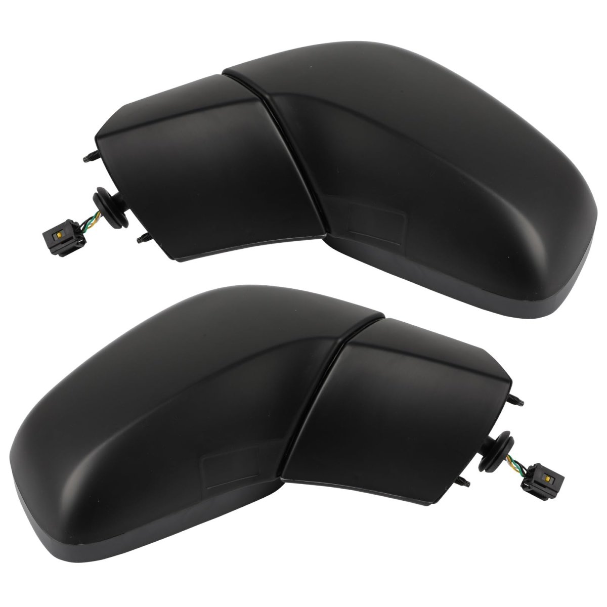 Left And Right Side Mirrors For 2015-2016 Chevy Trax Lt Ltz Power Heated Textured Black 5 Pins 95423284 Gm1320497 Gm1321497