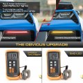 Vipmotoz Switchback Sequential Turn Signal Light For 2014-2019 Chevy Corvette C7 Full Amber Red Led Strip Rear Bumper Reflector