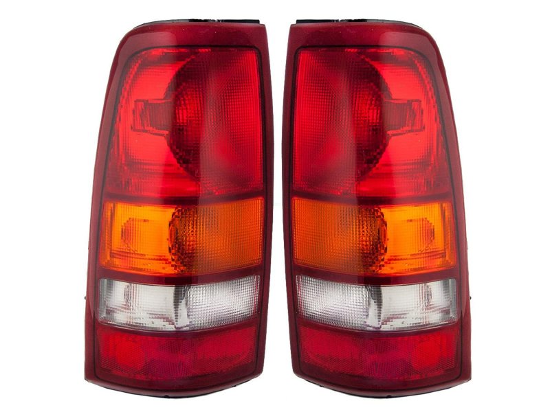 Apa Replacement Tail Light Rear Lamp 1999 2000 2001 2002 2003 Silverado Sierra With Bulbs Included Driver And Passenger Pair