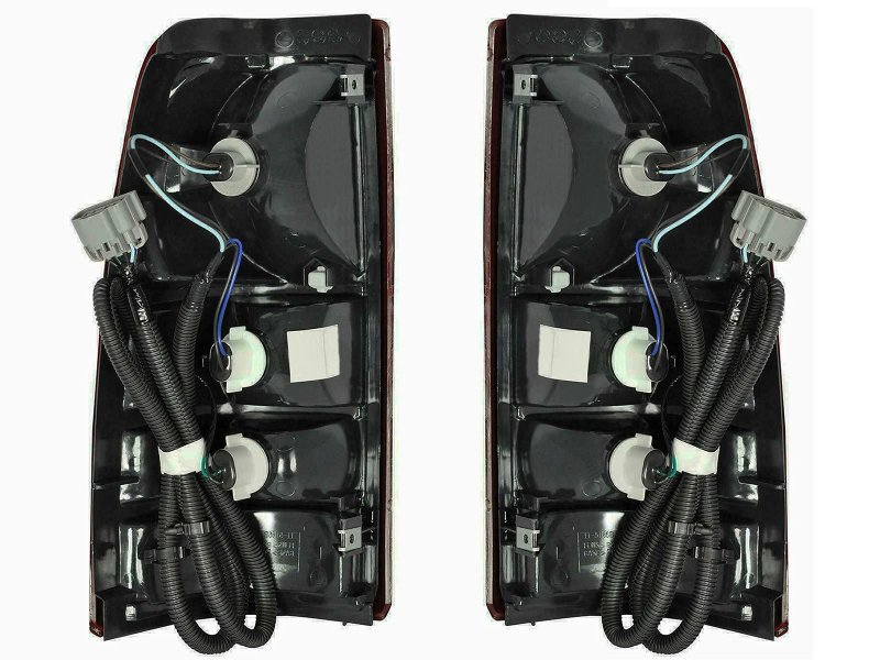 Apa Replacement Tail Light Rear Lamp 1999 2000 2001 2002 2003 Silverado Sierra With Bulbs Included Driver And Passenger Pair