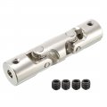 Uxcell 2pcs 4mm To Inner Dia 2 Section Rotatable Universal Steering Shaft U Joint Coupler L52xd12