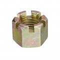 Uxcell 2pcs M20x2 5mm Hexagon Slotted Nut Grade 8 Carbon Steel Hex Castle Nuts Color Zinc