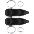 Steering Rack And Pinion Boot Kit With Bellows Ties Clamp 2 Piece Silicone Tie Rod Boots For Nissan Rogue Chevrolet Equinox