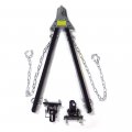 Black Adjustable Tow Towing Bar Bumper Mount 5000lb W Chains Rv Car Truck For Jeep System 