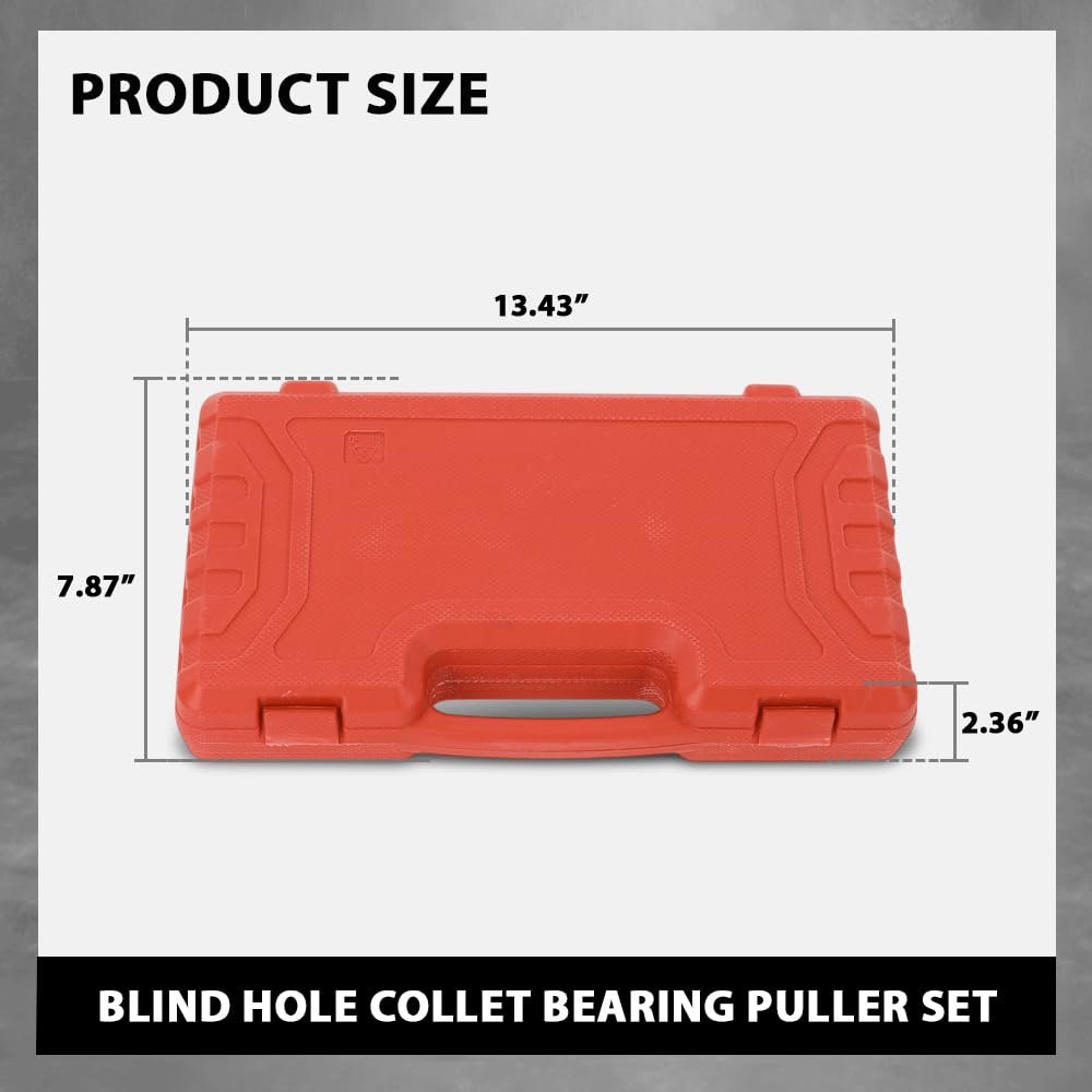 Blind Hole Collet Bearing Puller Set With 8-32mm Inner Extractor For Most Vehiclesa Works On Motorcycles Atvs Scooters Compact