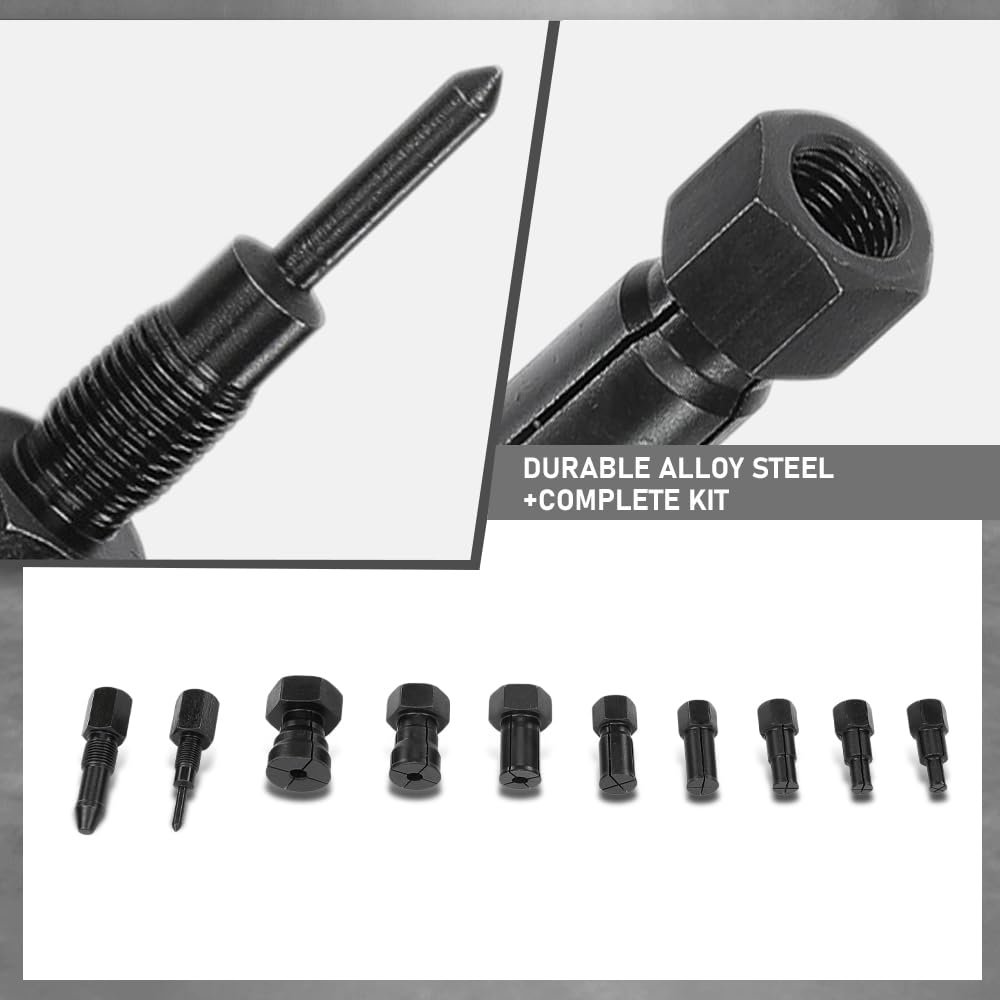 Blind Hole Collet Bearing Puller Set With 8-32mm Inner Extractor For Most Vehiclesa Works On Motorcycles Atvs Scooters Compact