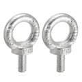 Uxcell Lifting Eye Bolt M8 X 20mm Male Thread C15 Carbon Steel For Hanging Pack Of 2