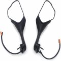 Black Led Turn Signal Rear View Mirrors For Cbr1000rr 2017 2022 Left And Right Side Mirror Set With Adjustable Convex Glass Abs 
