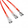 Pre-wired 6 3mm Female Spade Quick Connectors Wire Crimp Terminal With Insulating Sleeve And 5 16awg 20 Pieces 