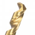 Uxcell High Speed Steel Straight Shank Twist Drill Bit Fully Ground Titanium Coated 7 6mm Diameter 117mm Total Length 64mm
