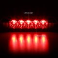 Auto Dynasty Full Led Rear High Mount Chrome Housing 3rd Third Tail Brake Light Stop Lamp Compatible With Cube 09-14