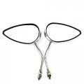 Smt-chromed Aluminum Teardrop Mirror Compatible With 2008a 2011 Softail Custom Fxstc Motorcycle B00xirvofm