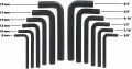 Professional Ez Travel Collection Extra Large Allen Wrench Jumbo Automotive Hex Key Set Sae And Metric