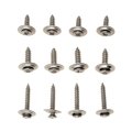 Trim Screw Assortment Steel Chrome Fastener Hole Size 8 By 5 In 1 And 10 3 4 12 Piece Set Alx-pau-mm-02404-cl360a50 