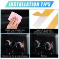 X Autohaux 2pcs Air Temperature Ac Knob Cover Aluminum Alloy For Ford Explorer 2020-2022 Car Interior Decoration Trims Black
