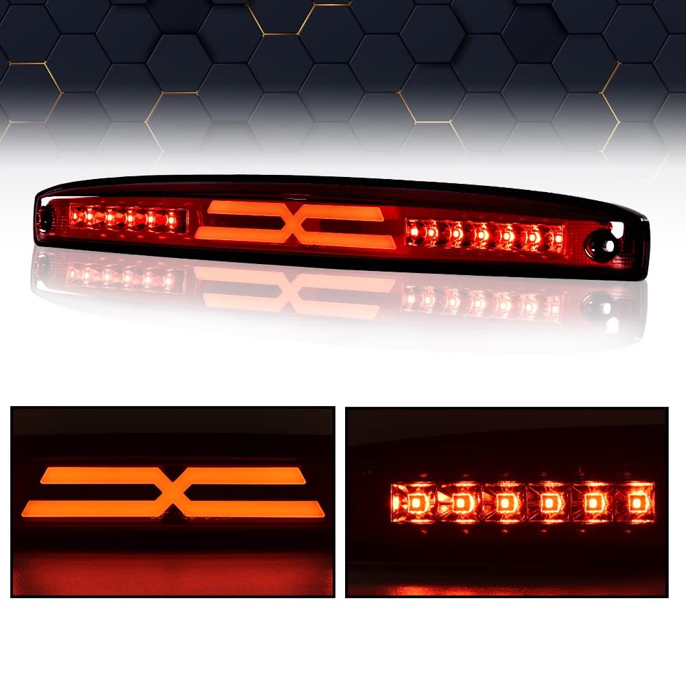 Led 3rd Brake Light For Dodge Ram 2500 3500 2003 2004 2005 2006 X Type High Mount Stop Rear Tail Cargo Lamp With Red Lens And