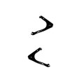 Front Bumper Bracket Pairor Ford F 250 F 350 Super Duty 2001 2002 Driver And Passenger Side 1c3z17b750aa 1c3z17b749aa 580 84el 