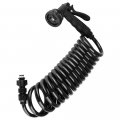 Dura Faucet Df-sa187-bk Rv Exterior Quick Connect Sprayer With 7 Spray Settings And Coiled Hose Kit Black 
