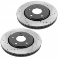 Motorbymotor 302 2mm Front Brake Kit Rotors And Ceramic Pads Fits For Dodge Journey Grand Caravan Chrysler Town Country Vw 