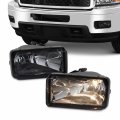 Akkon For 2007-2013 Chevy Silverado Suburban Tahoe Avalanche Smoke Bumper Fog Lights With Bulbs Pair 