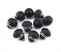 Yueton Pack Of 10 Color Black Flush Mount Momentary On Off Reset Push Button Switch Round Toggle For Car Boat 