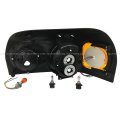 Headlight Black With Led Corner Lamp Passenger Side Fit 2004-2015 Freightliner Century