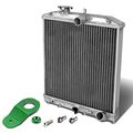 Honda Civic Ek At Auto Transmission 2-row Dual Core Aluminum Radiator W Stay Mount Bracket Green